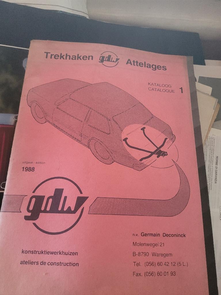 Catalogue GDW Attelages 1988 Original - Archive Technique, Autre, Catalogus, Ophalen, Gelezen