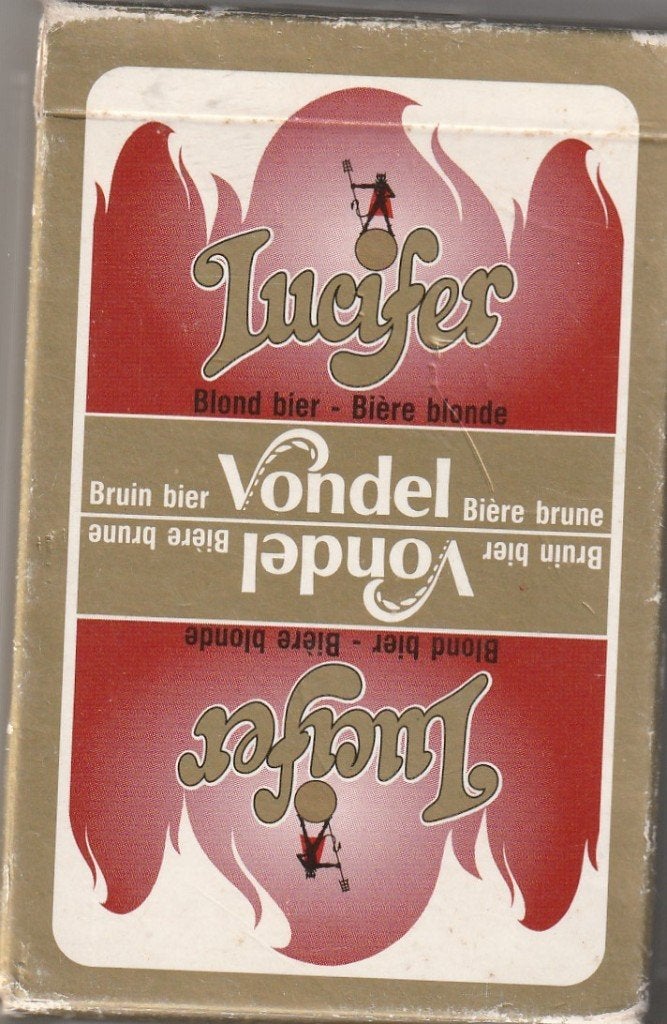 3 / BIER LUCIFER VONDEL  DOOSJE VOORAAN GESCHONDEN, Verzamelen, Ophalen of Verzenden, Joker(s)