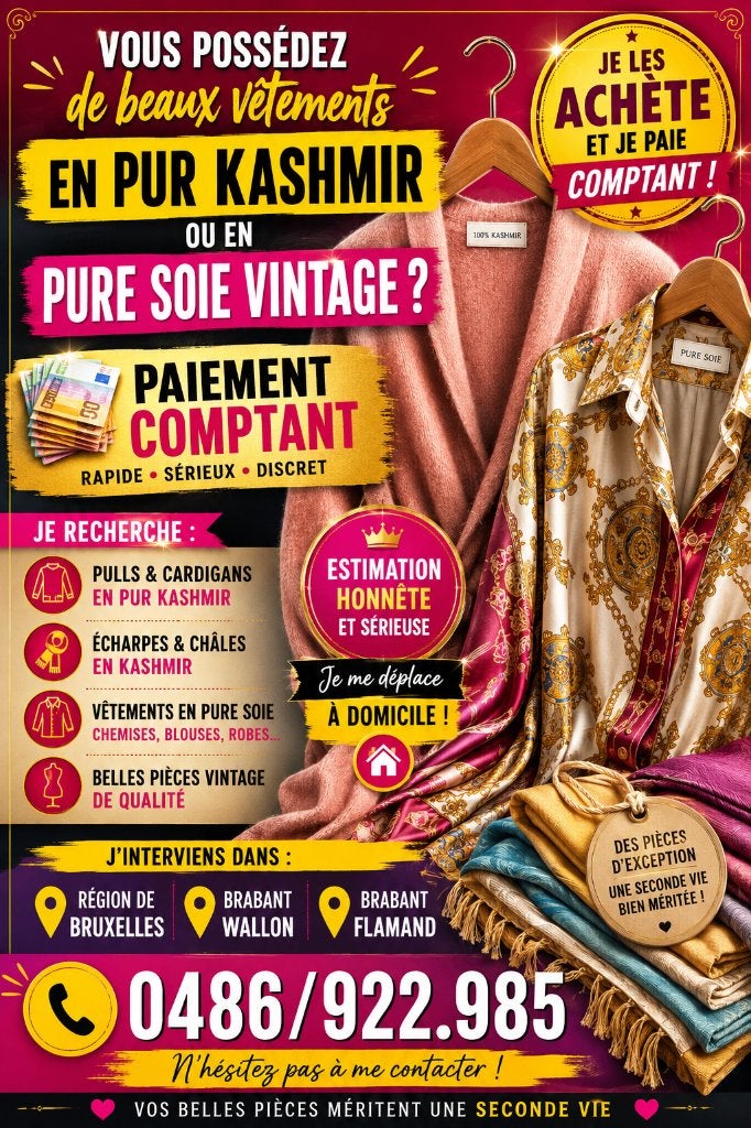 Recherche vêtements en Kashmir et Soie, Enlèvement, Comme neuf