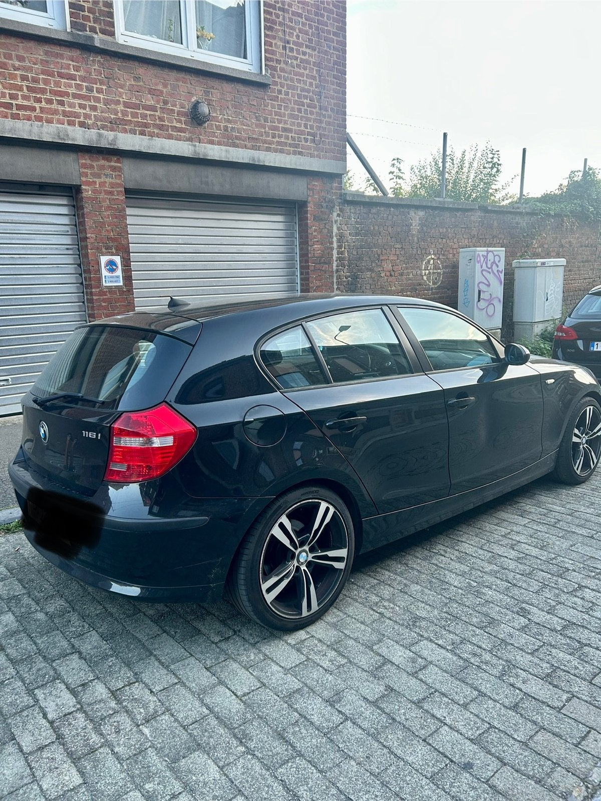 BMW 116I 2008 zone lez ok, Auto's, Zwart, Zwart, 5 deurs, Particulier
