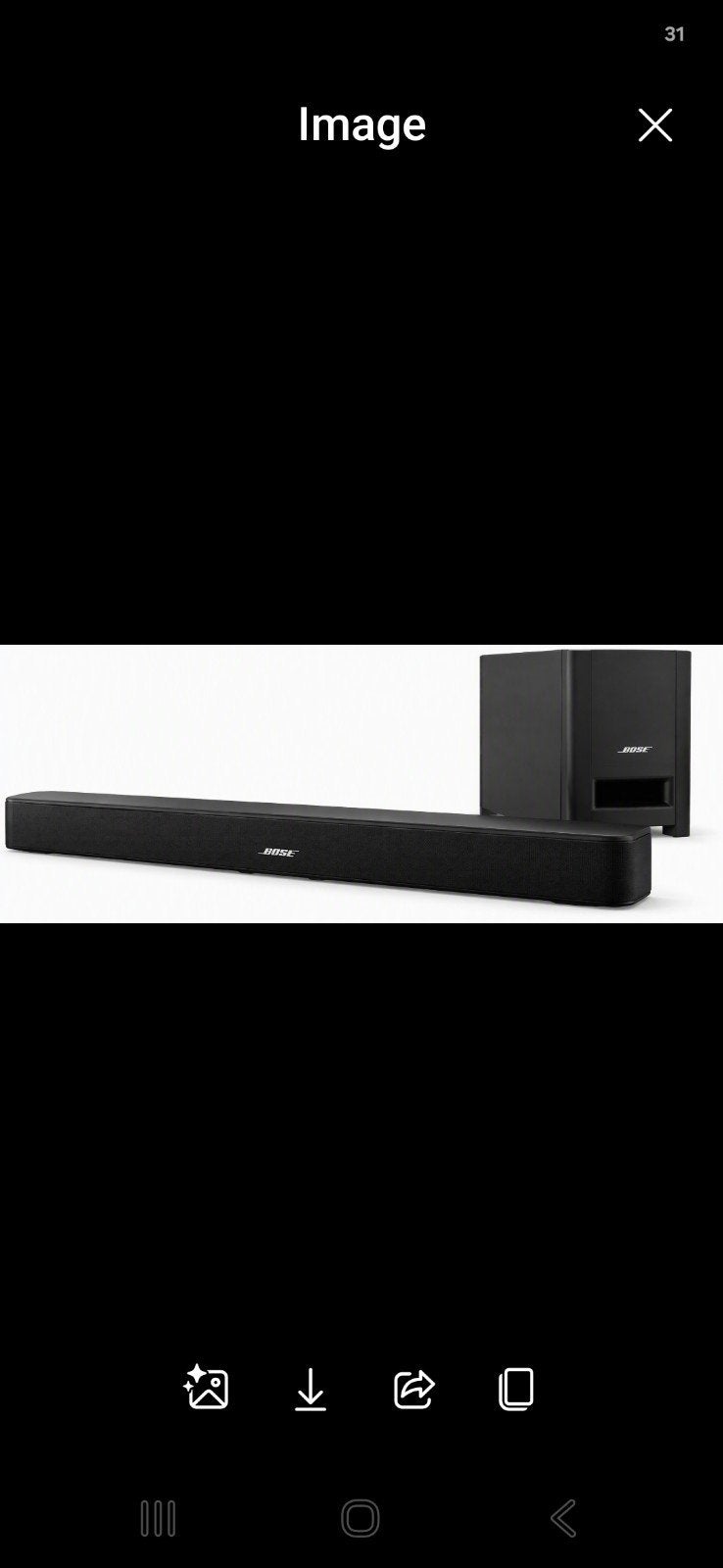 Barre de son Bose CineMate 1 SR + caisson Acoustimass, Enlèvement, Comme neuf