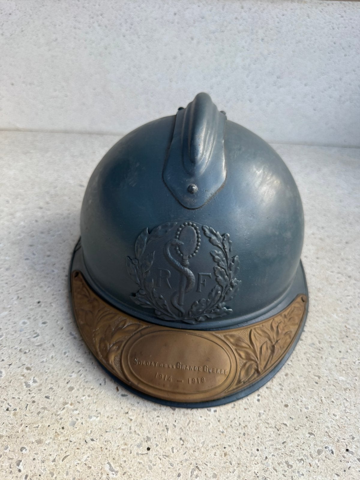 Wo1 Franse medische helm, Ophalen of Verzenden