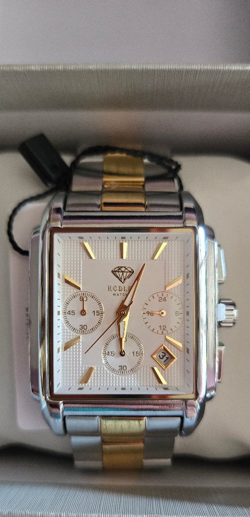 Montre Hodler Veytaux - Argent & Or (Neuf), Enlèvement ou Envoi, Neuf, Argent