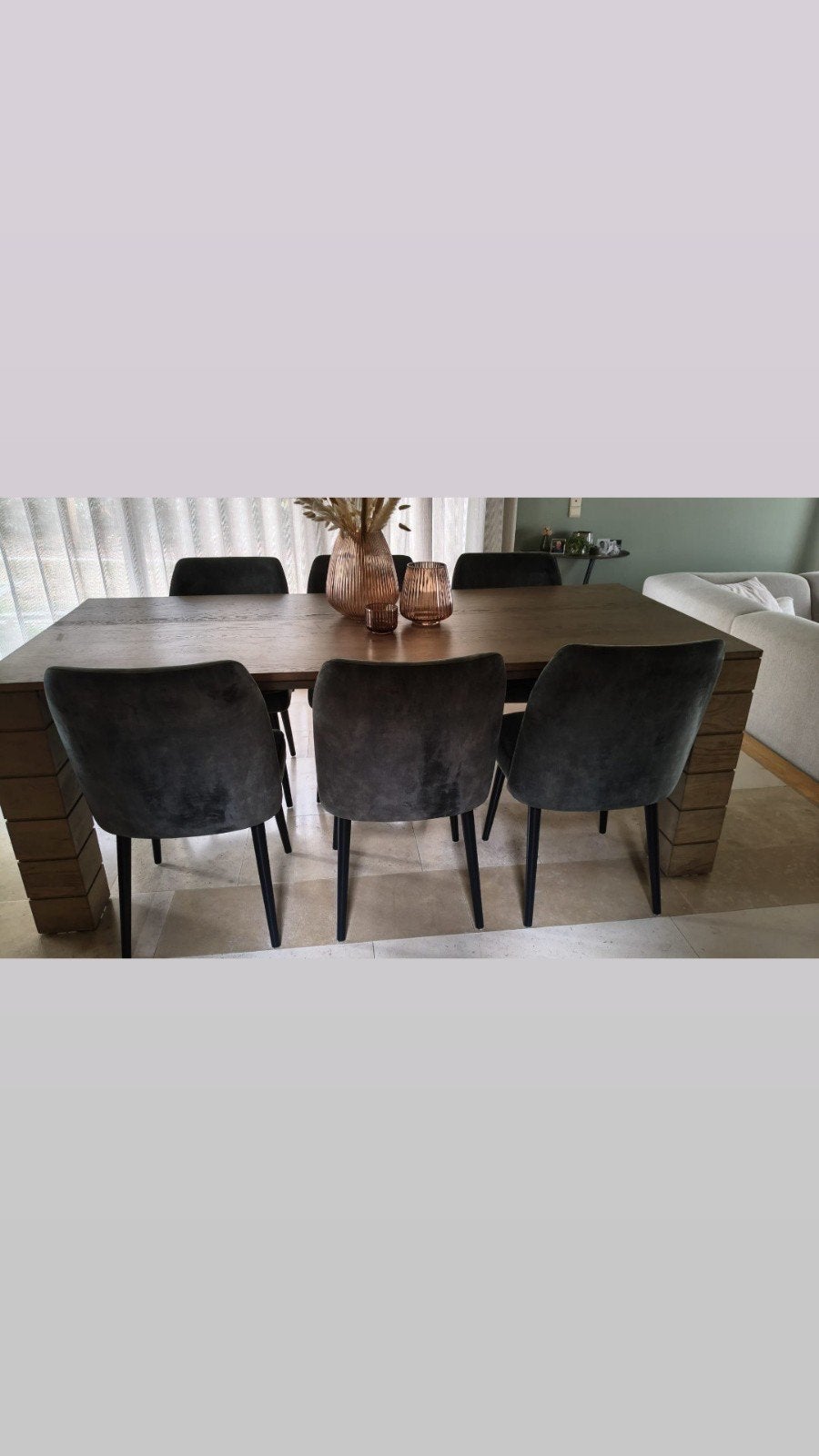 Eettafel te koop met 6 stoelen., Ophalen, Zo goed als nieuw