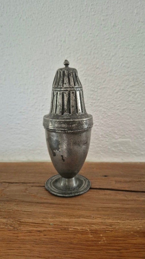 Antieke Tinnen Suikerstrooier / Poedersuikerstrooier, Ophalen of Verzenden