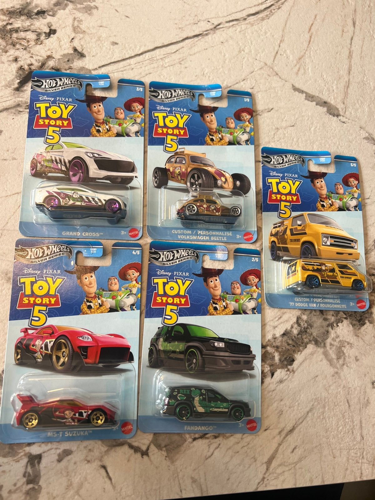 Hot wheels toy story 5 set, Hobby en Vrije tijd, Ophalen of Verzenden, Zo goed als nieuw