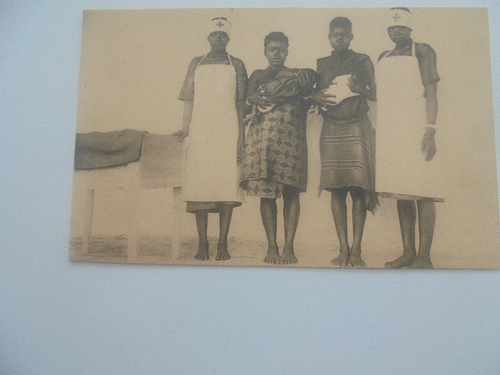 kongo-eerstgeborenen in het moederhuis -rode kruis te pawa, Enlèvement ou Envoi, 1920 à 1940, Non affranchie, Hors Europe