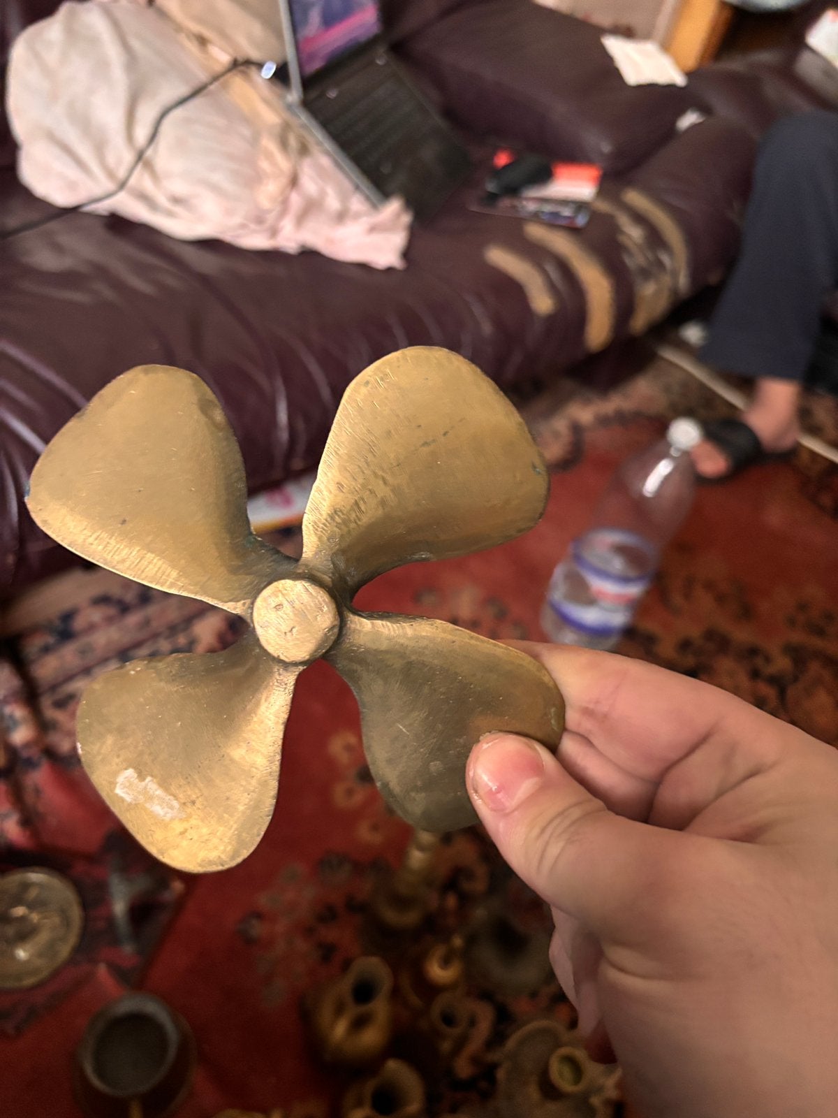 Koperen propeller, Antiek en Kunst, Ophalen of Verzenden