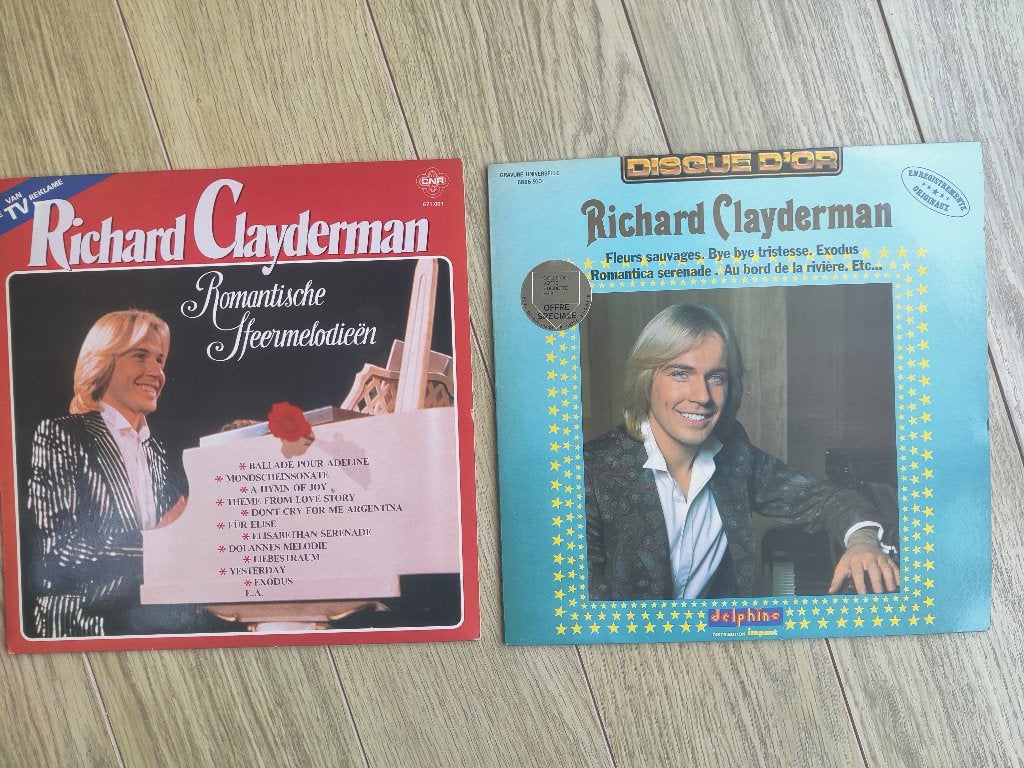 2 Vinyls Richard Clayderman, CD & DVD, Compilation, Enlèvement ou Envoi, Utilisé, LP