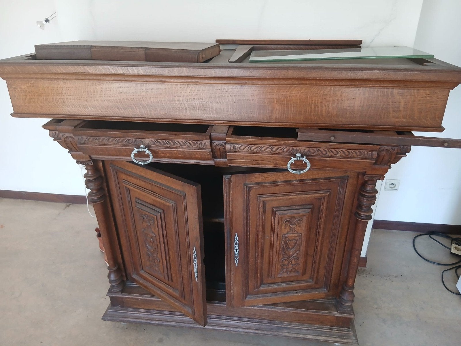 Houten kast, Ophalen, Gebruikt