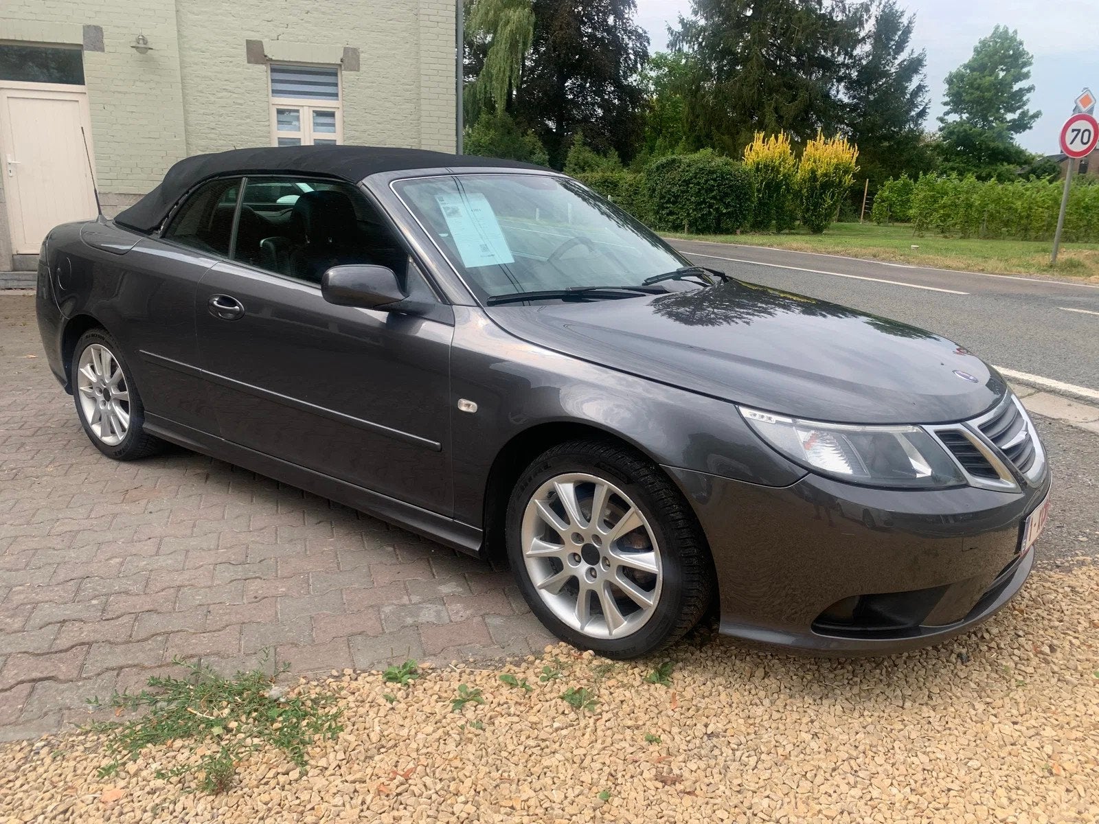 Saab 9-3 Cabriolet, Autos, Cuir, Argent ou Gris, Achat, 110 kW