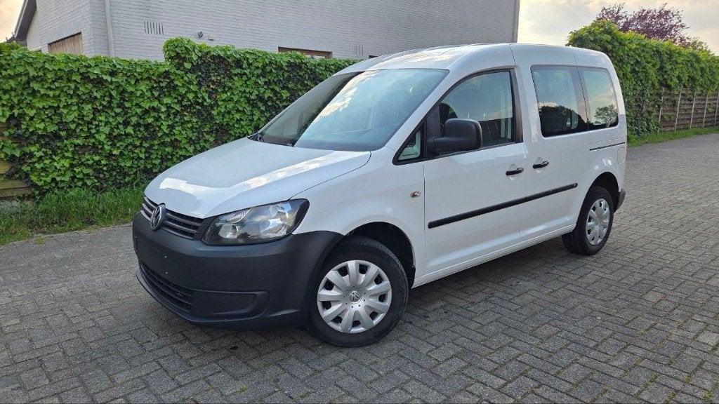 Volkswagen Caddy 1.2i van 2013, 5 zitplaatsen, Auto's, Volkswagen, Euro 5, Monovolume, Caddy Combi, Wit