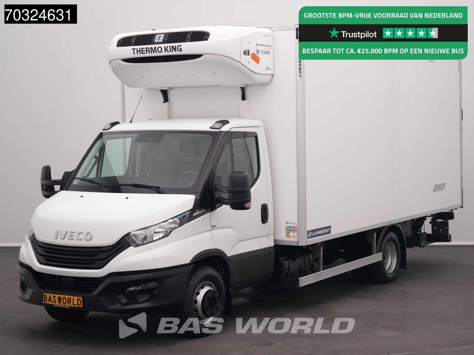 Iveco Daily 72C21 3.0L Automaat Lamberet Laadklep Koelwagen, Auto's, Bestelwagens en Lichte vracht, Stof, Gebruikt, Euro 6, 4 cilinders