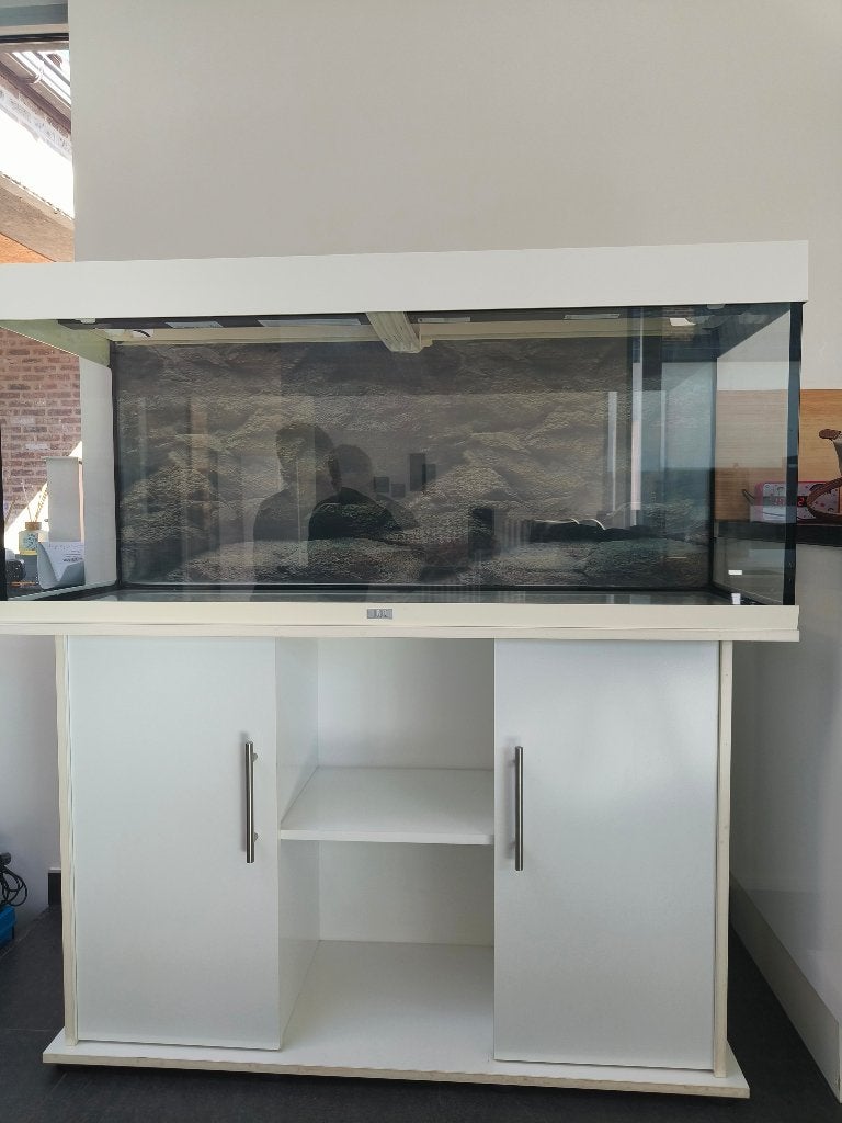 witte JUWEL RIO 240+ onderkast +alle onderdelen+ eheimfilter, Dieren en Toebehoren, Ophalen, Gebruikt, Inclusief deksel, Leeg aquarium