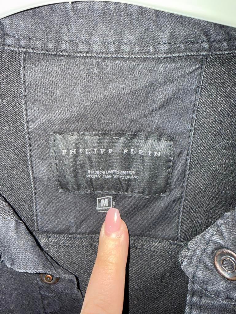 Philipp plein overhemd, Ophalen, Zo goed als nieuw, Maat 48/50 (M)