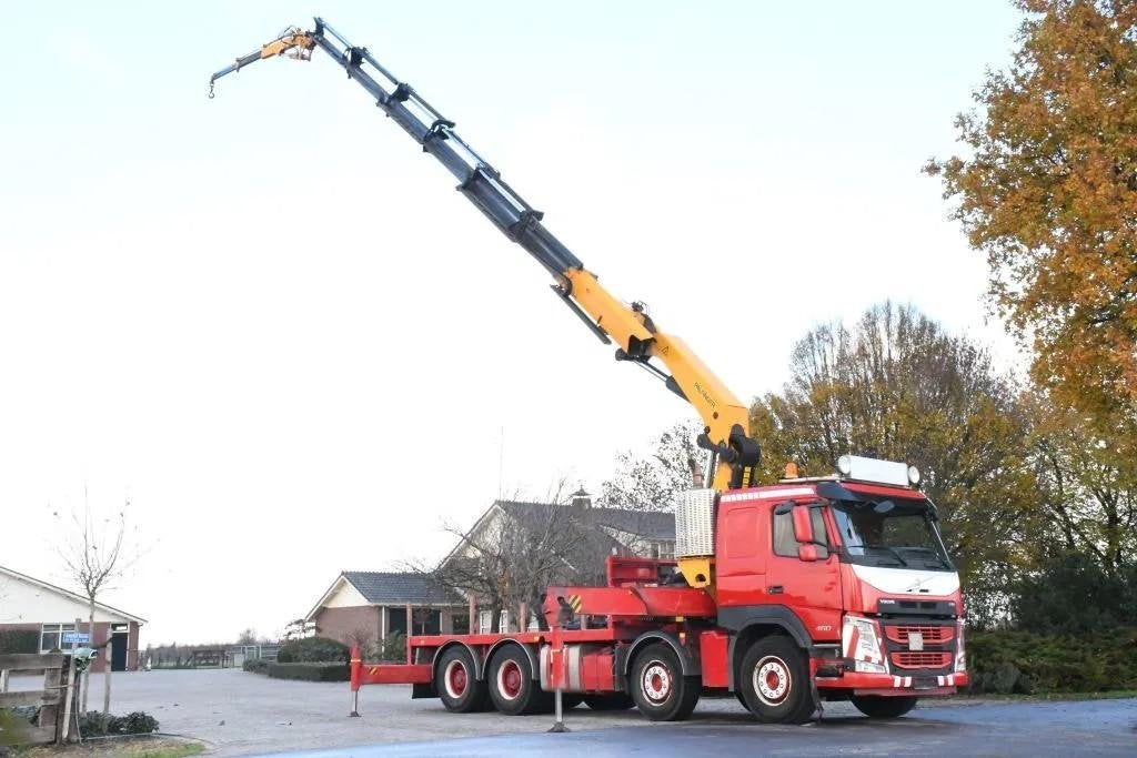 Volvo FM 460 PALFINGER 48TM ! FLÉCHETTE ! EURO6 ! TOITURE !, Rouge, Achat, Euro 6, Entreprise
