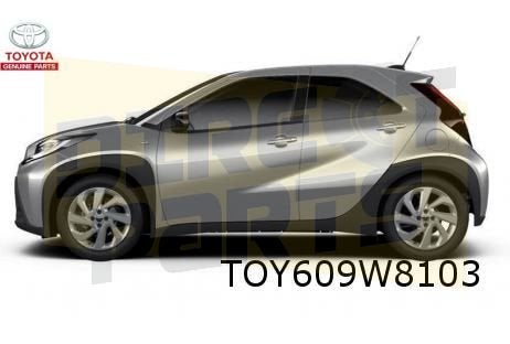 Toyota Aygo X (3/22-2/26) (B70) wielkuiplijst achterscherm L, -, -, Nieuw, Toyota