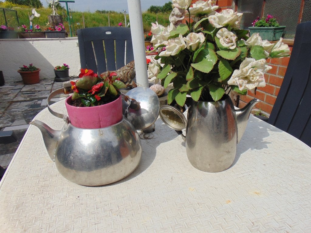 2 Tuin ornamenten, Ophalen of Verzenden, Gebruikt