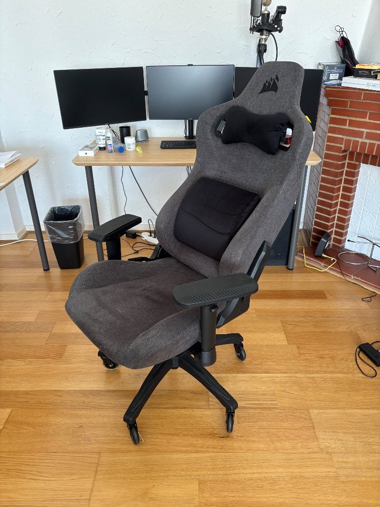 Corsair t3 rush chaise gamer, Gris, Comme neuf, Chaise de bureau de gaming, Enlèvement