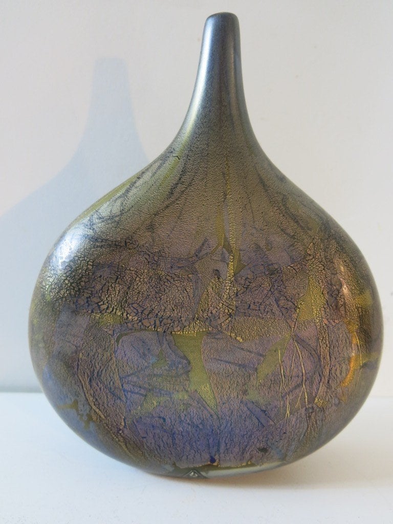 Grand vase à sucettes « Black Azure » de l'île de Wight, Antiquités & Art, Enlèvement ou Envoi