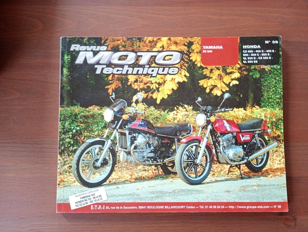 Revue Moto Technique Honda CX & Yamaha XS, Enlèvement, Utilisé