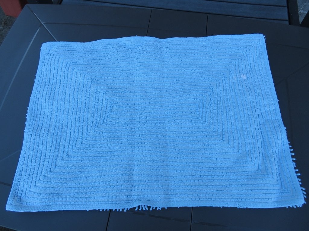 Tapis de bain, Enlèvement, Utilisé, Bleu, Tapis de bain