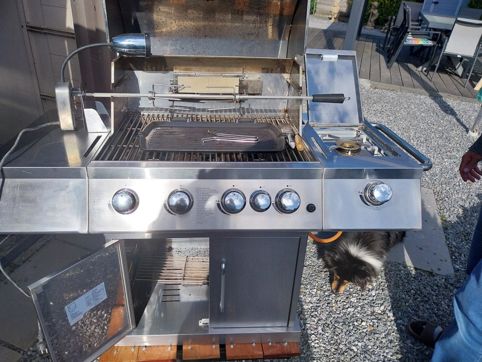 BBQ op gas, Tuin en Terras, Ophalen, Gebruikt, T&T Design, Gas