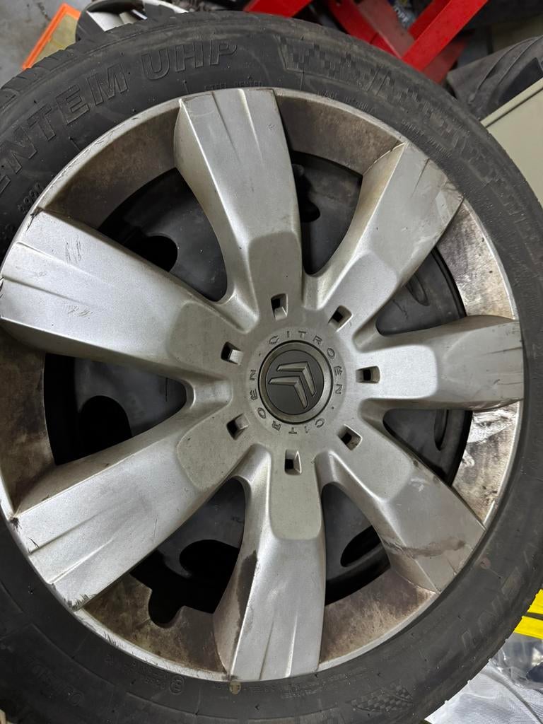 Citroën 215/55R16 velgen + banden, Auto-onderdelen, Banden en Velgen, Ophalen, Band(en)