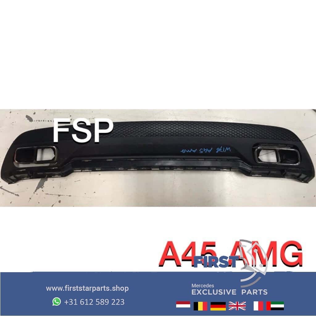 W176 A 45 AMG Diffuser + uitlaat sierstukken LR Mercedes A K, Gebruikt, -, Ophalen of Verzenden, -
