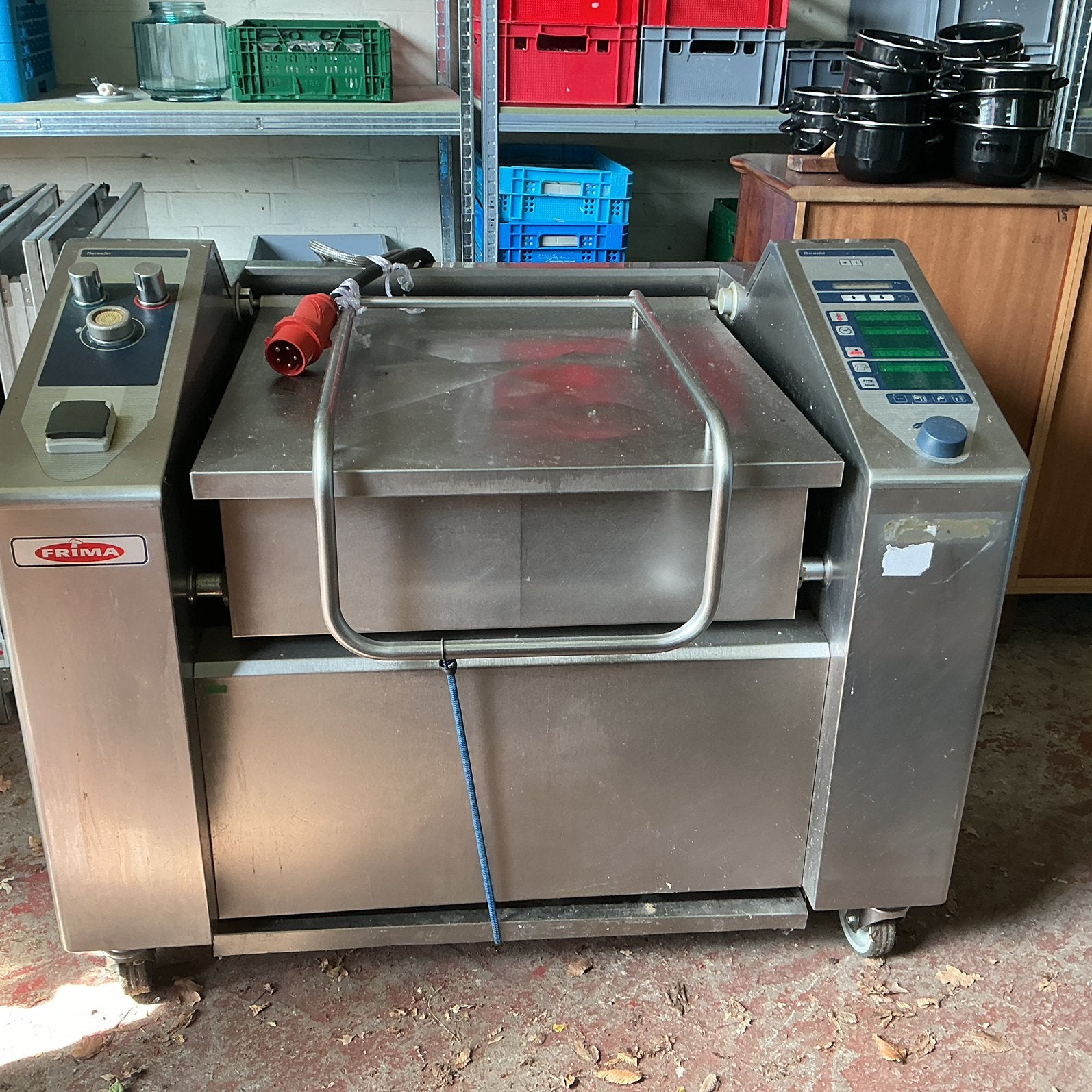 Braadslede thermojet, Ophalen