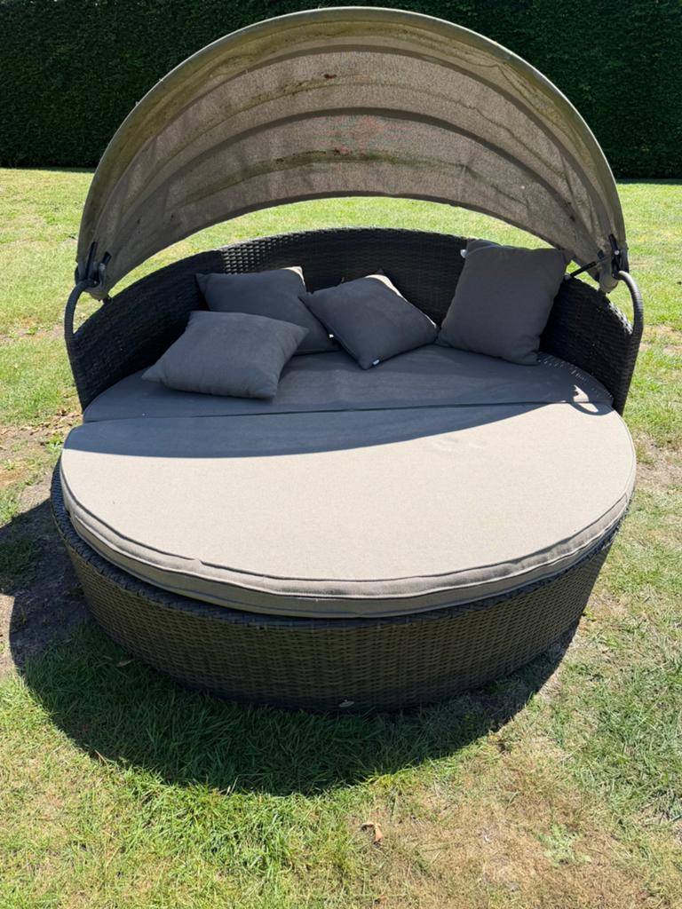 Hartman lounche set 2 delig incl kussens, Tuin en Terras, Ophalen, Gebruikt