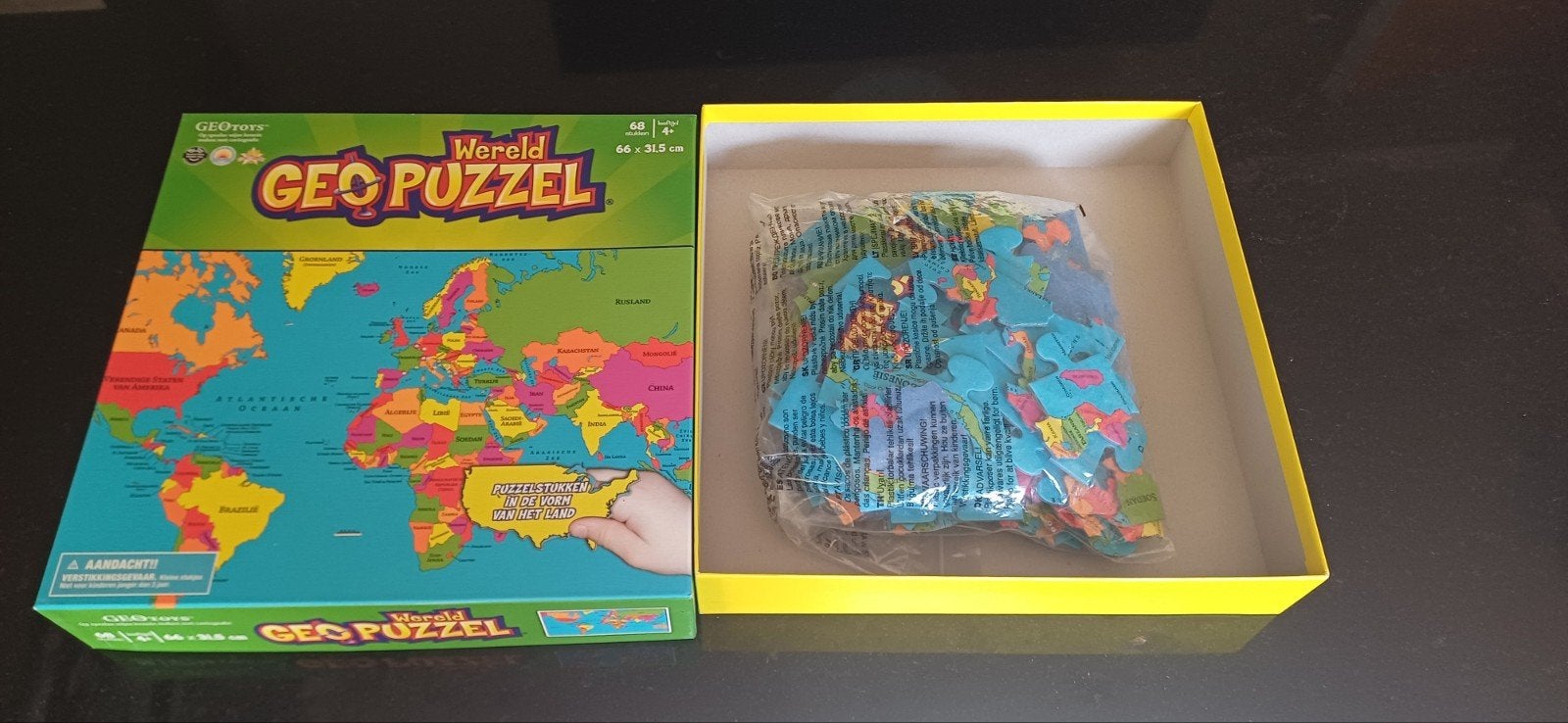 Puzzle géographique, Enlèvement, Comme neuf