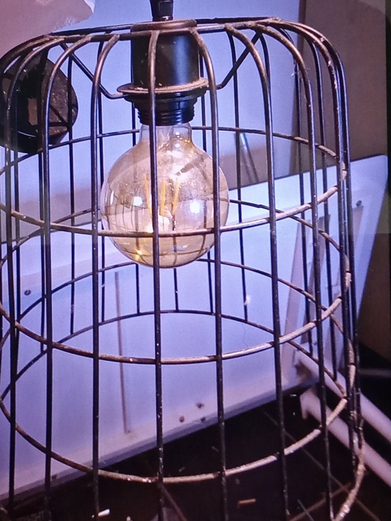 Lusters in draadijzer, Huis en Inrichting, Ophalen, Gebruikt, LED, Metaal