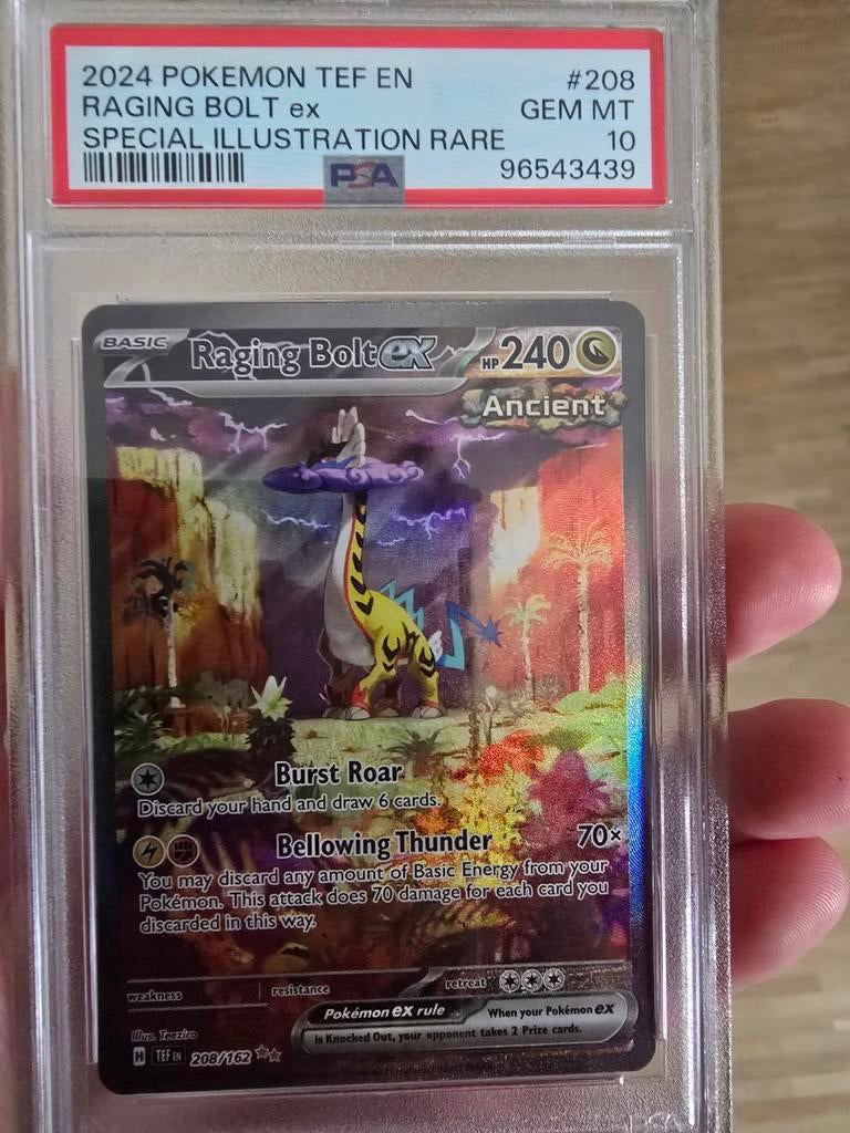 Pokémon temporal forces raging bolt ex psa 10, Ophalen