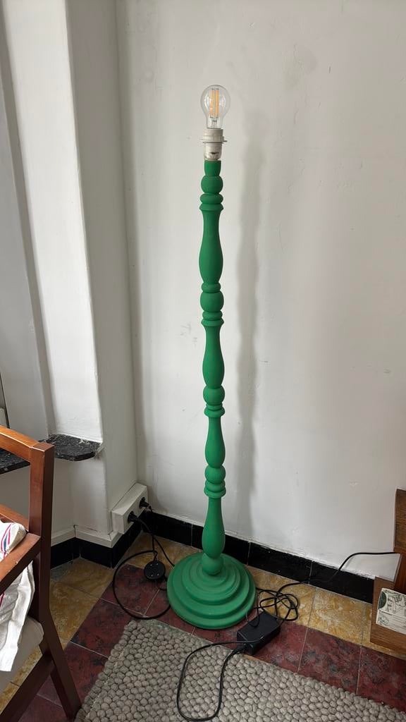 Staande lamp - gratis, Enlèvement, Utilisé, Bois, 100 à 150 cm