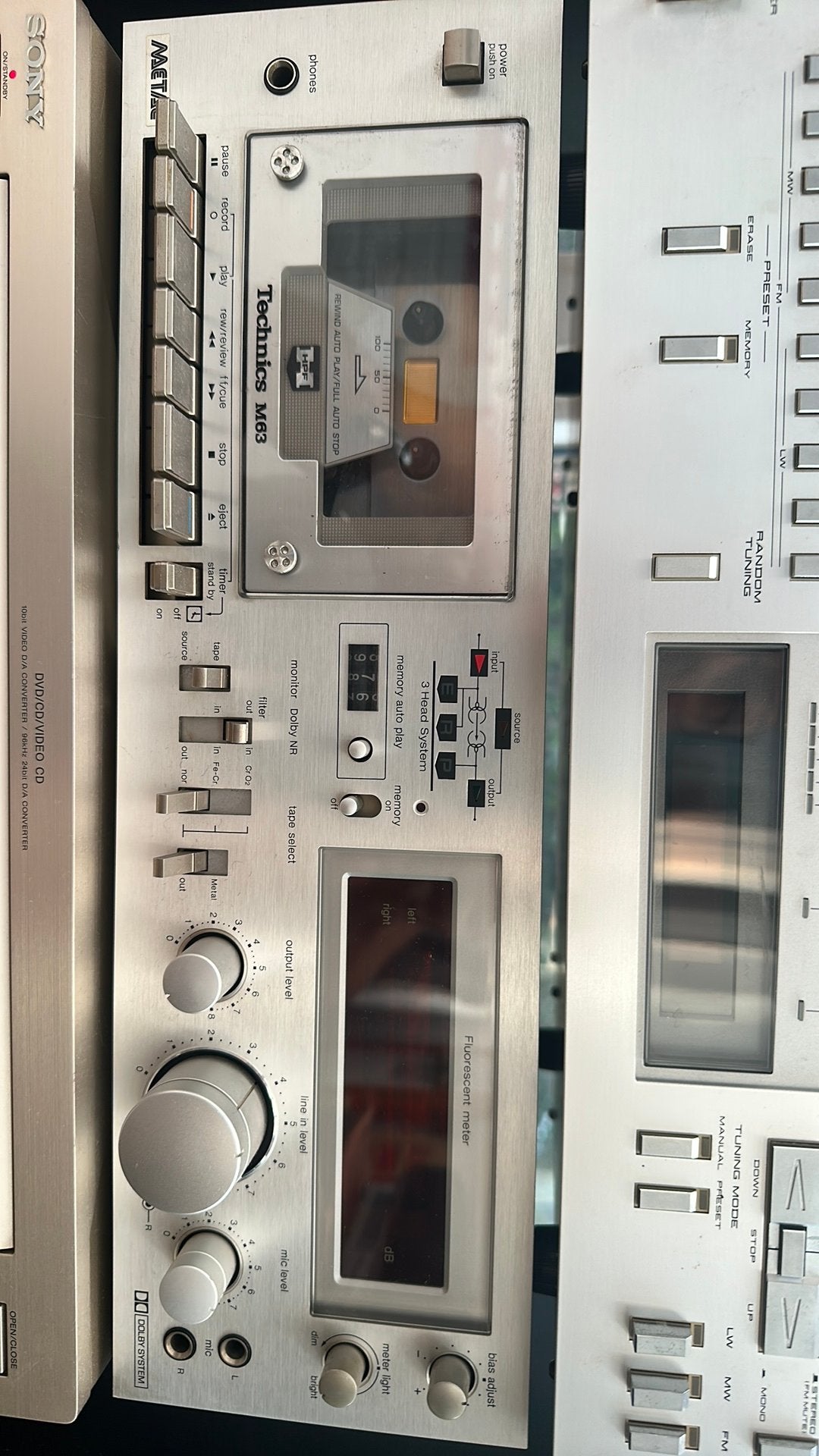 Technics cassettedeck 3 head, Audio, Tv en Foto, Cassettedecks, Ophalen, Enkel