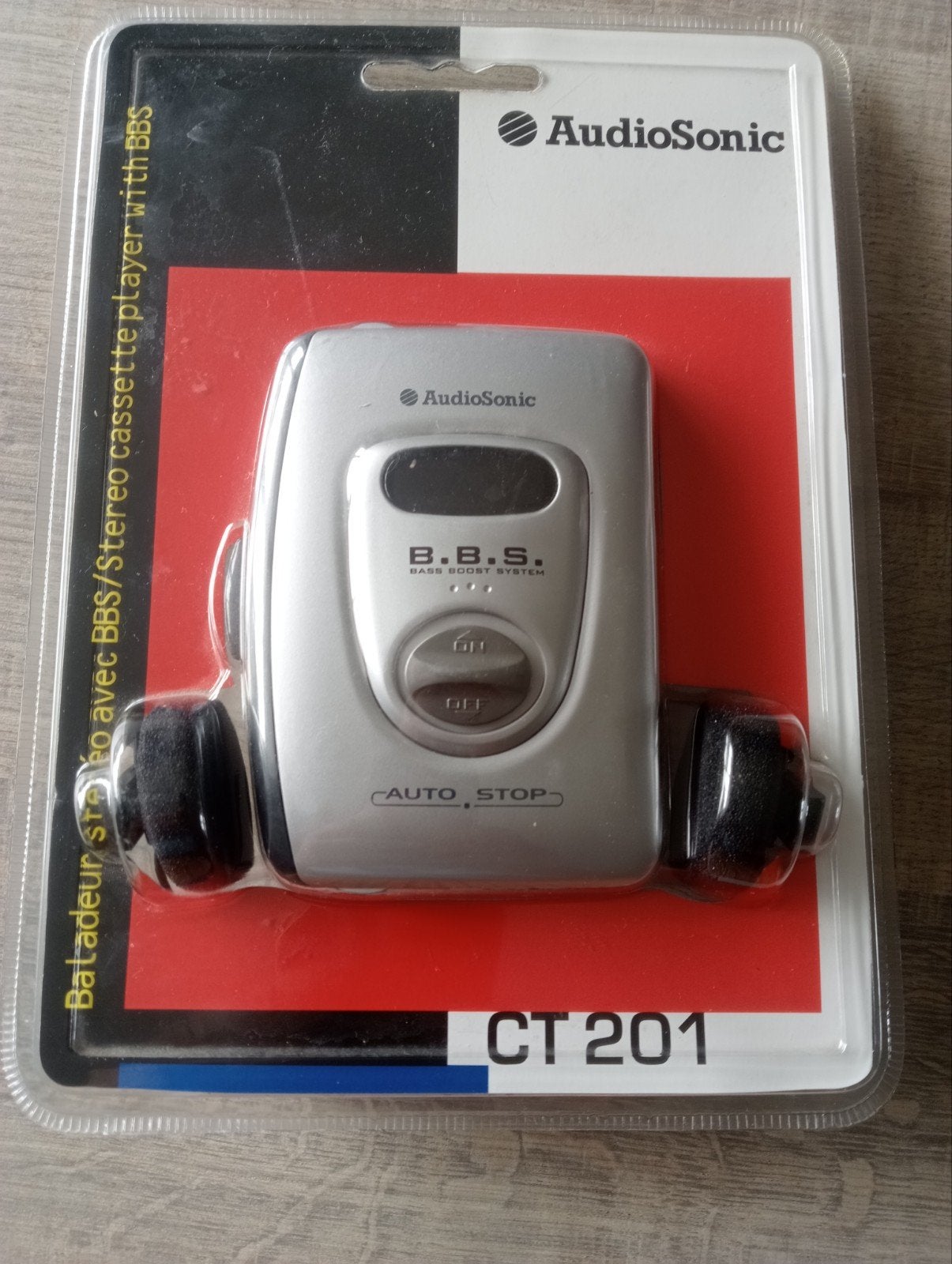 Lecteur de cassettes stéréo Walkman AudioSonic CT201, TV, Hi-fi & Vidéo, Enlèvement ou Envoi, Walkman ou Baladeur