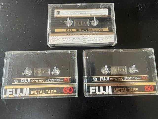 Trois cassettes Fuji Metal usagées de haute qualité, CD & DVD, Cassettes audio, Enlèvement ou Envoi, Utilisé, 2 à 25 cassettes audio