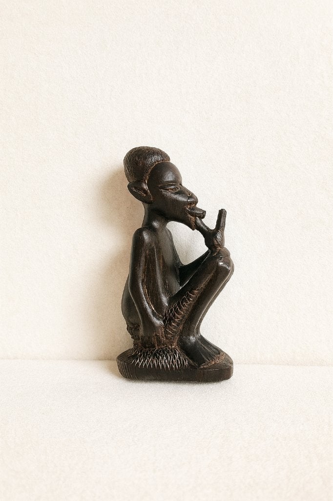 Figurine africaine en bois, œuvre d'art ethnique authentique, Antiquités & Art, Art | Sculptures & Bois, Bois, Enlèvement ou Envoi