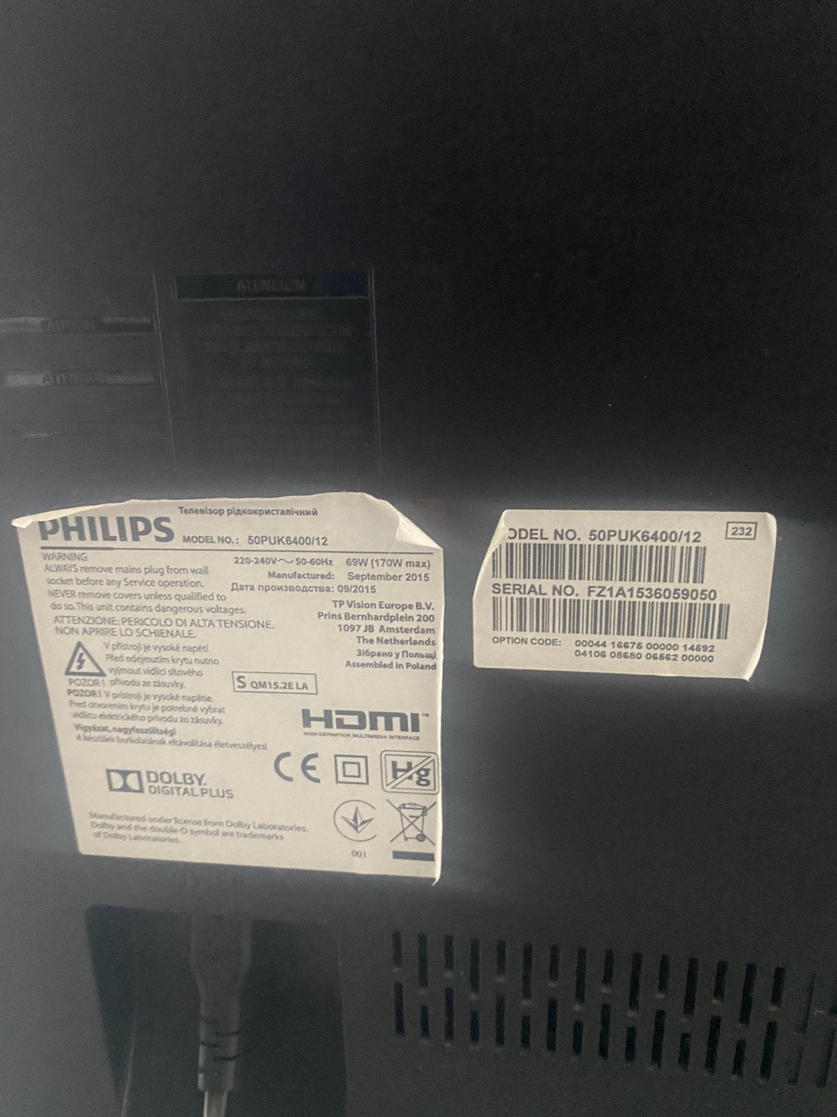Philips tv te koop in heel goede staat, Ophalen, Zo goed als nieuw