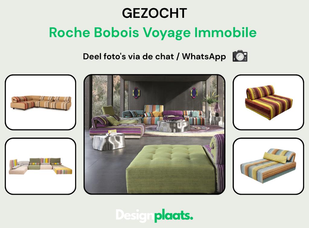 GEZOCHT: Roche Bobois Voyage Immobile — Direct Inkoop, Ophalen of Verzenden, Hoekbank, Stof, Bankstel Bank Zetels Sofa Hoekbank Design bank
