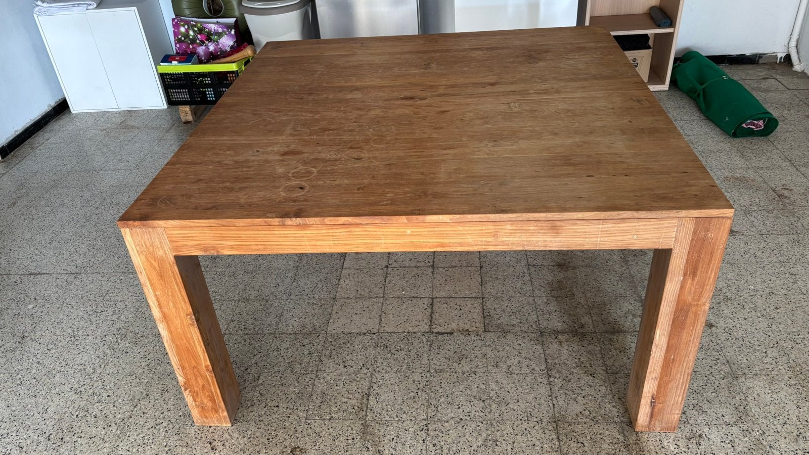 Tafel in teak, Ophalen, Gebruikt, 150 tot 200 cm, Vijf personen of meer