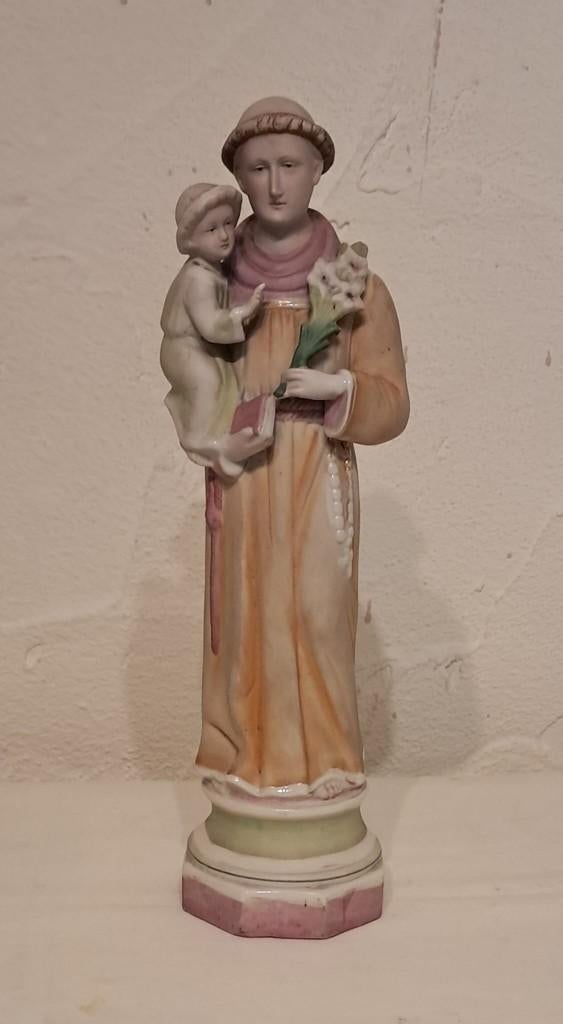 statue en porcelaine biscuitée Saint Antoine, Enlèvement