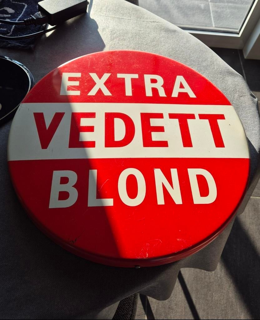 Vedett reclamebord, Verzamelen, Merken en Reclamevoorwerpen, Ophalen of Verzenden, Reclamebord