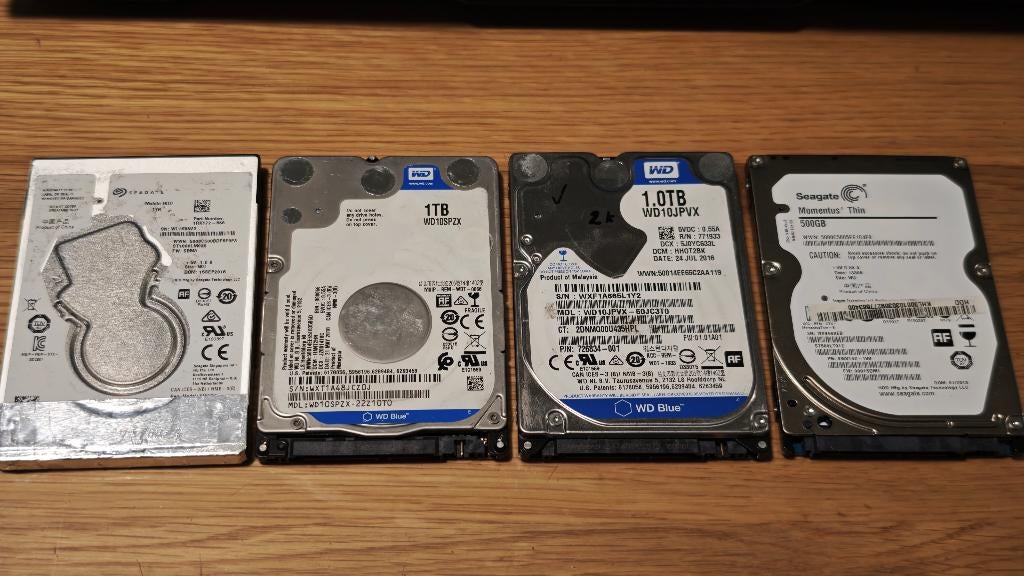 Hdd 1tb 2.5 inch , 128gb ssd pcie, Ophalen, Intern, 1000gb, Zo goed als nieuw