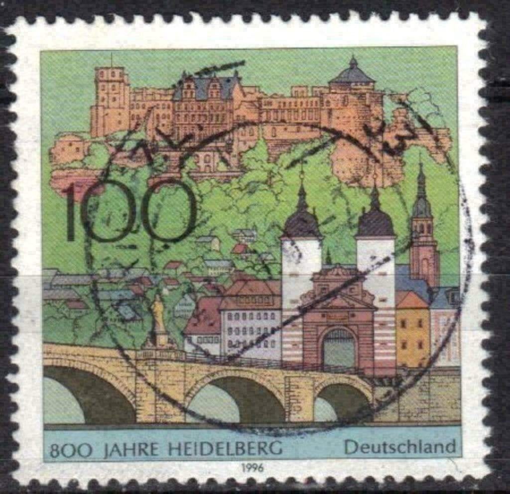 Allemagne 1996 - Yvert 1700 - Heidelberg (ST), Envoi, Affranchi
