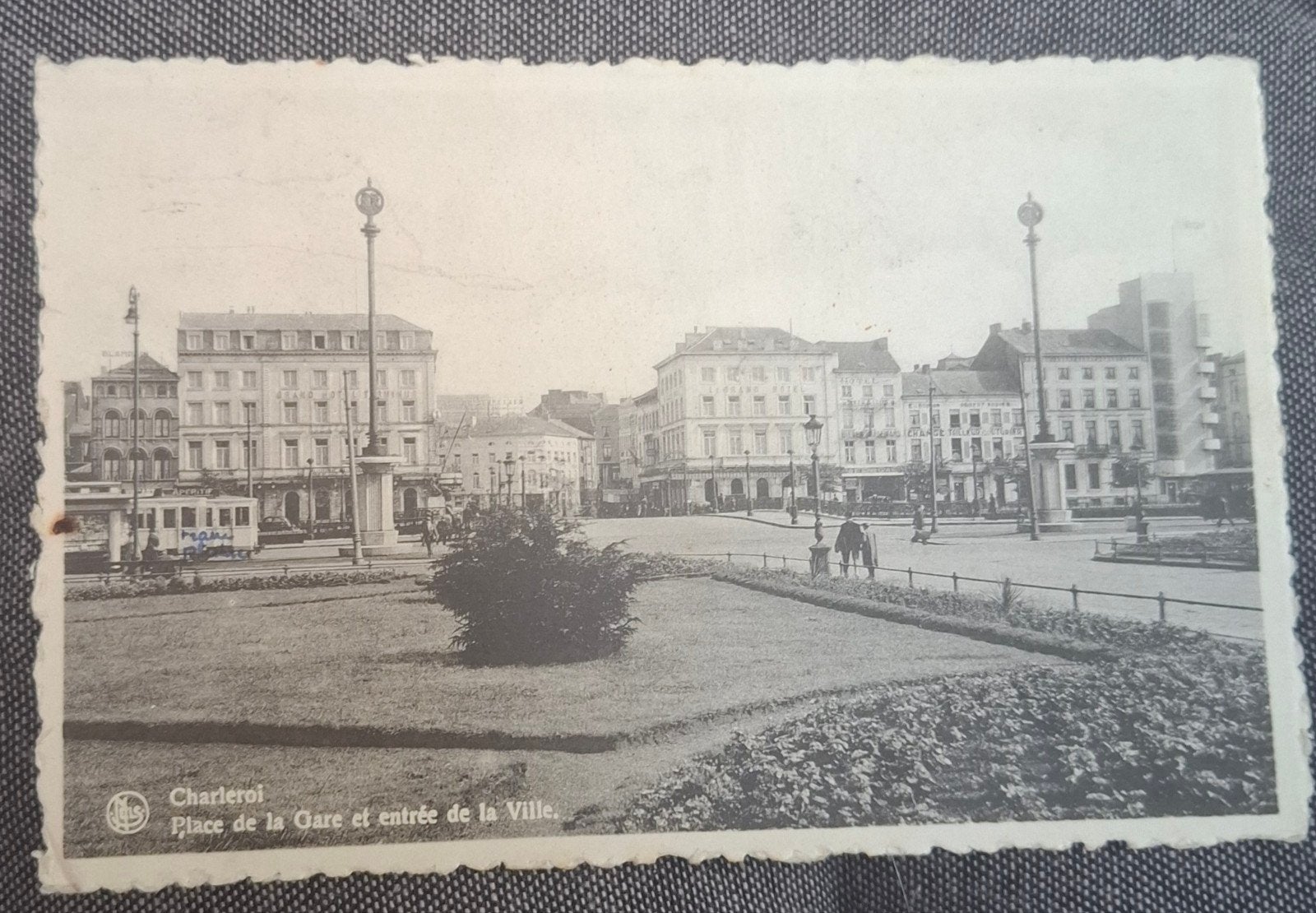 Charleroi place de la gare et entrée de la ville, Collections, Enlèvement ou Envoi, Affranchie, Hainaut