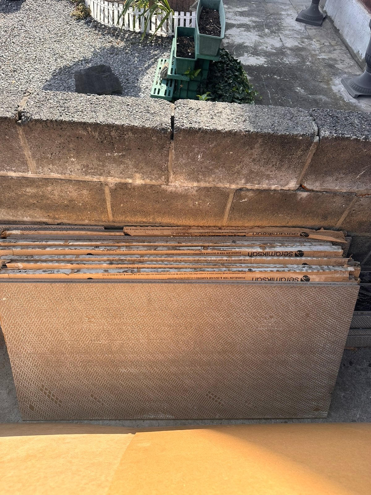 Carrelage, Enlèvement, Comme neuf