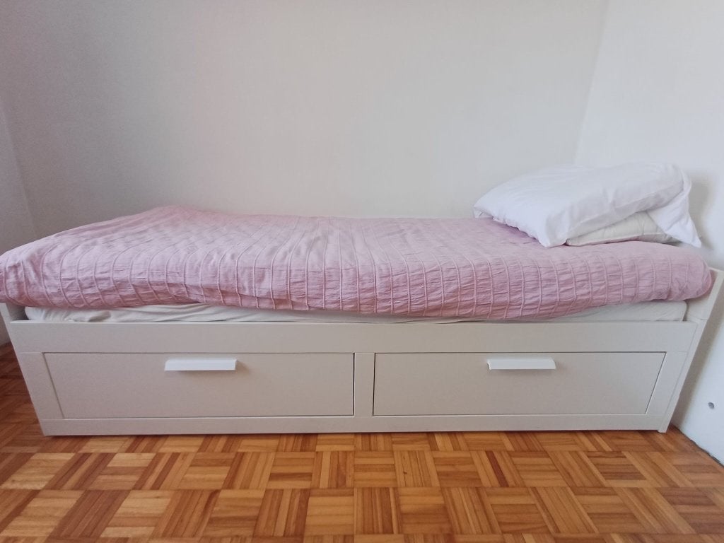 Eenpersoonsbed, Huis en Inrichting, Ophalen, Zo goed als nieuw, Eenpersoons