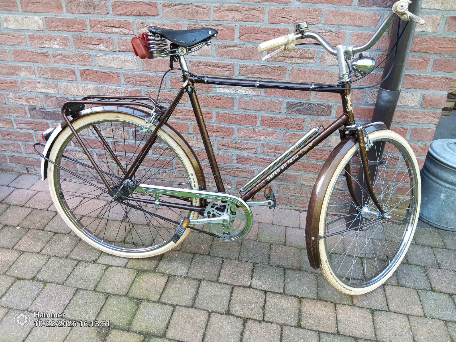 Volledig professionele gerestaureerde Norta herenfiets, Ophalen